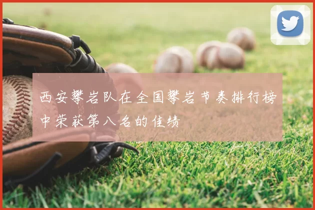 西安攀岩队在全国攀岩节奏排行榜中荣获第八名的佳绩
